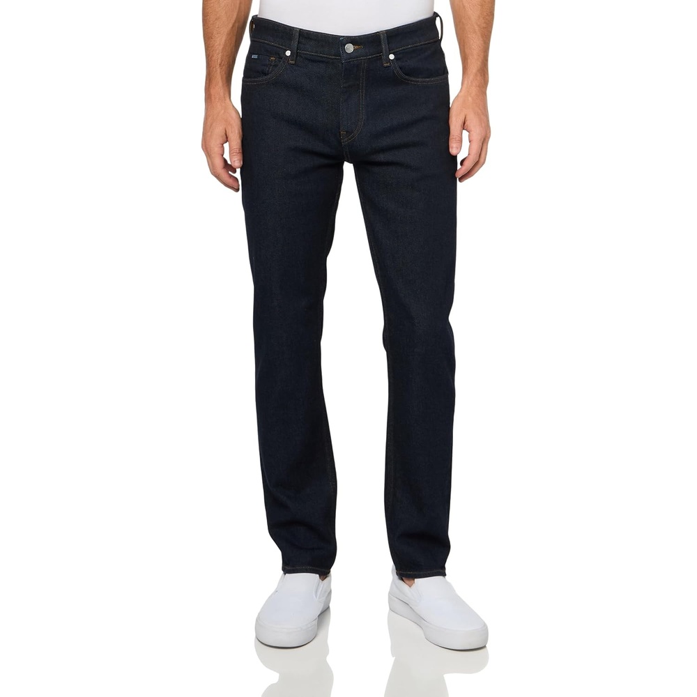 image:imageBOSS Mens HDelaware Slim Fit Denim JeansDeep Navy Blue