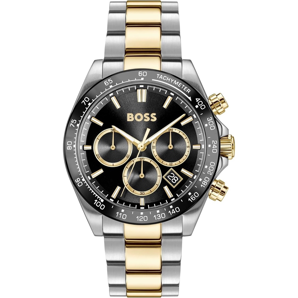 image:imageBOSS Mens Hero 20 Watch Stainless Steel Bracelet 5B Modern Stylish Timepiece  Gift for Him 44mmTwo Tone