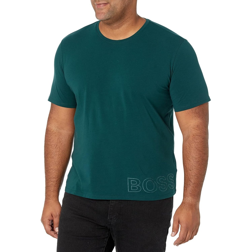 image:imageBOSS Mens Identity Crewneck Lounge TShirtGreen