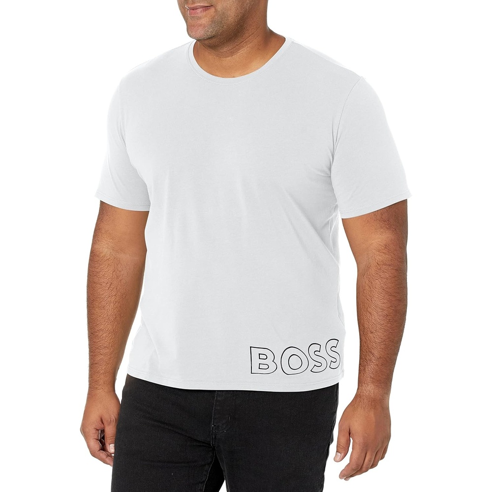 image:imageBOSS Mens Identity Crewneck Lounge TShirtPure White
