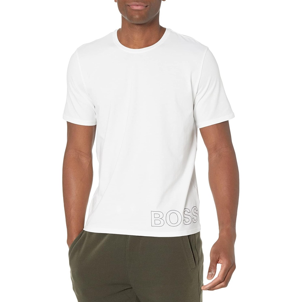 image:imageBOSS Mens Identity Crewneck Lounge TShirtWhite