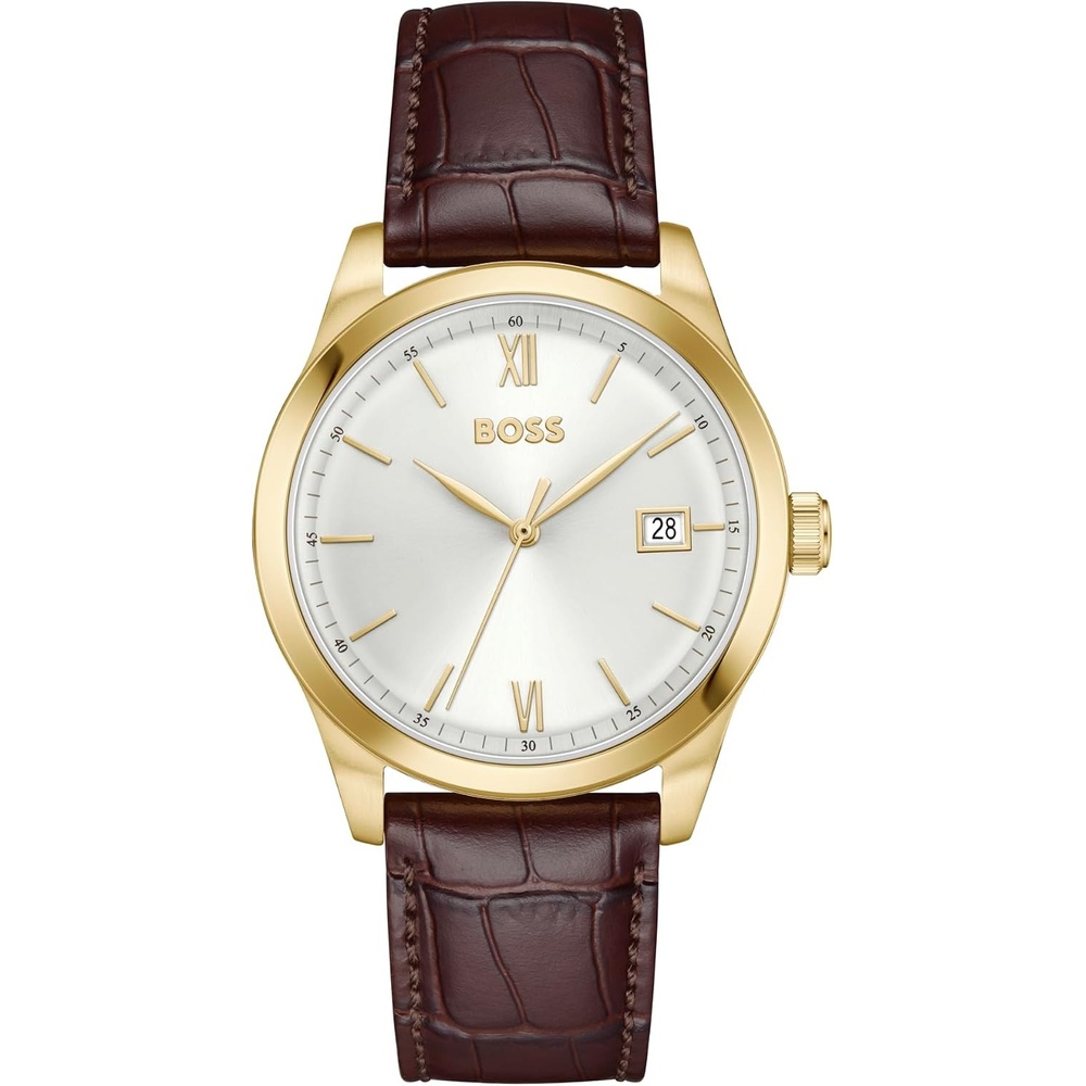 image:imageBOSS Mens Langford Leather or Link Bracelet Dress Watch 39mmBrown