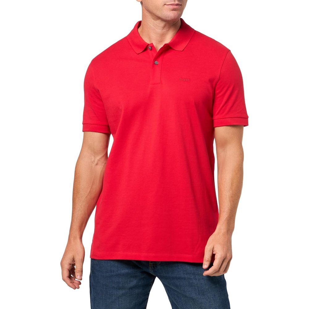 image:imageBOSS Mens Pallas Polo ShirtDark Cherry Red
