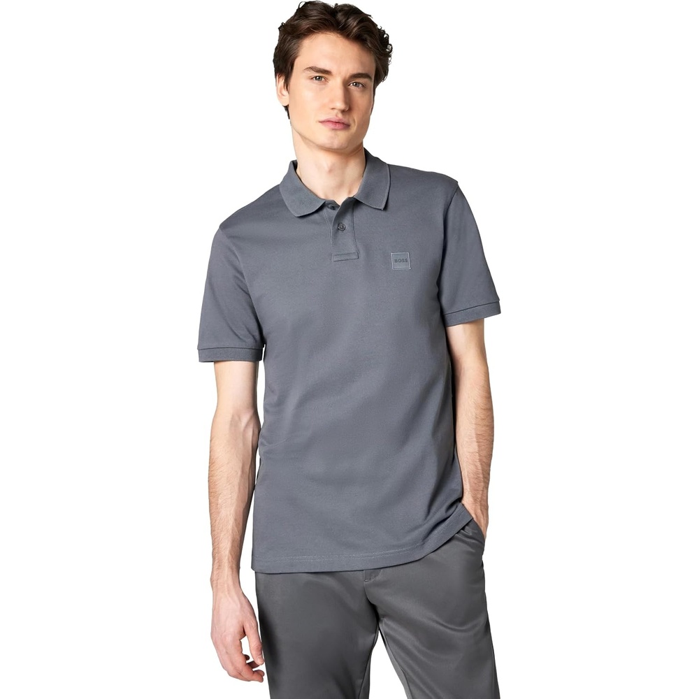image:imageBOSS Mens Passenger PoloMushroom Grey