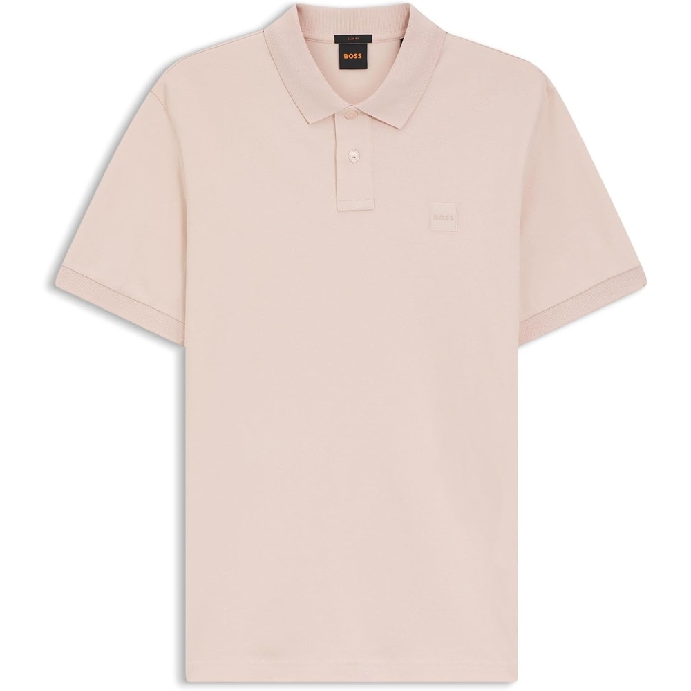 image:imageBOSS Mens Passenger Slim Polo Shirt Open PinkOpen Pink