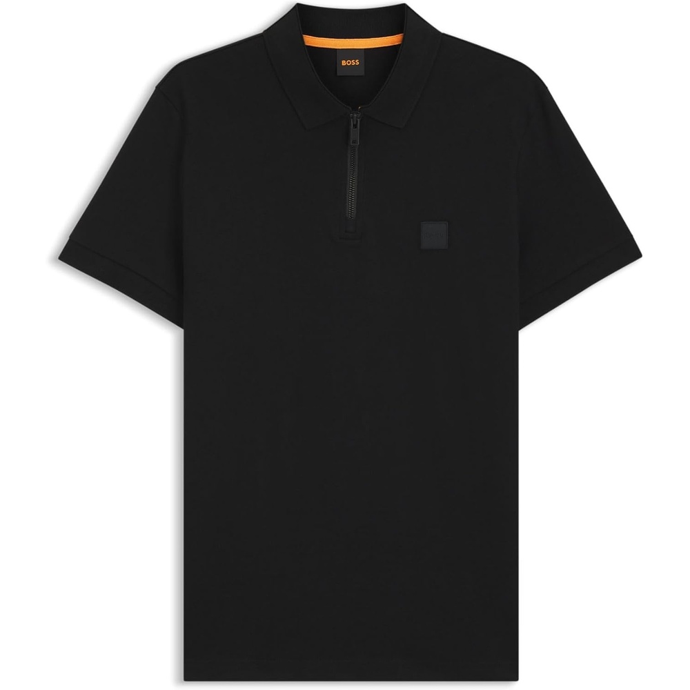 image:imageBOSS Mens Passer Zip Polo Shirt BlackBlack