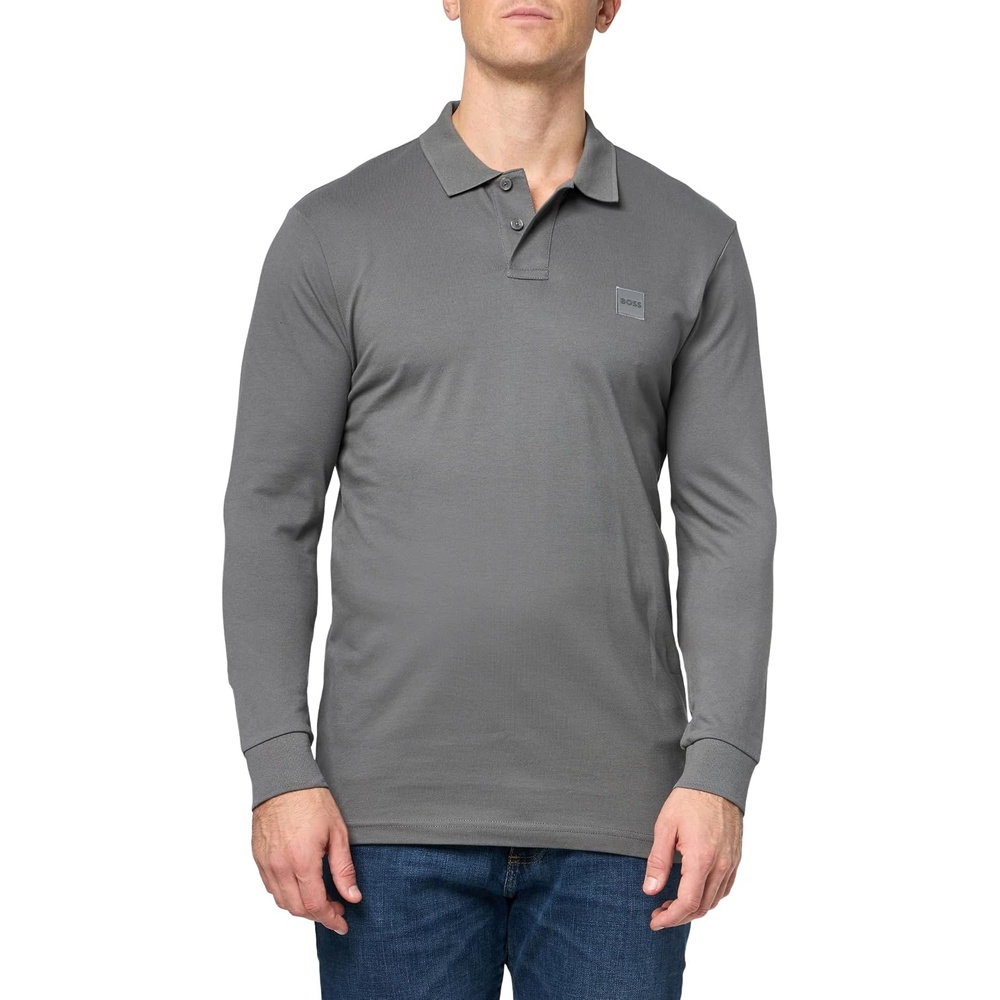 image:imageBOSS Mens Passerby PoloMushroom Grey