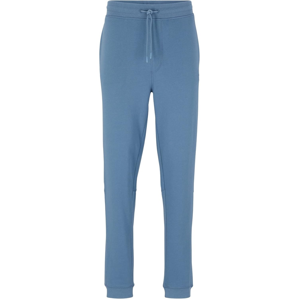 image:imageBOSS Mens Patch Logo French Terry Cotton JoggersChambray Blue