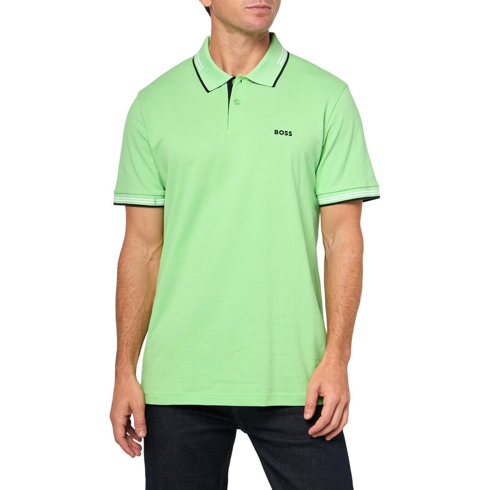 image:imageBOSS Mens Paul Modern Essential PoloPistachio Green