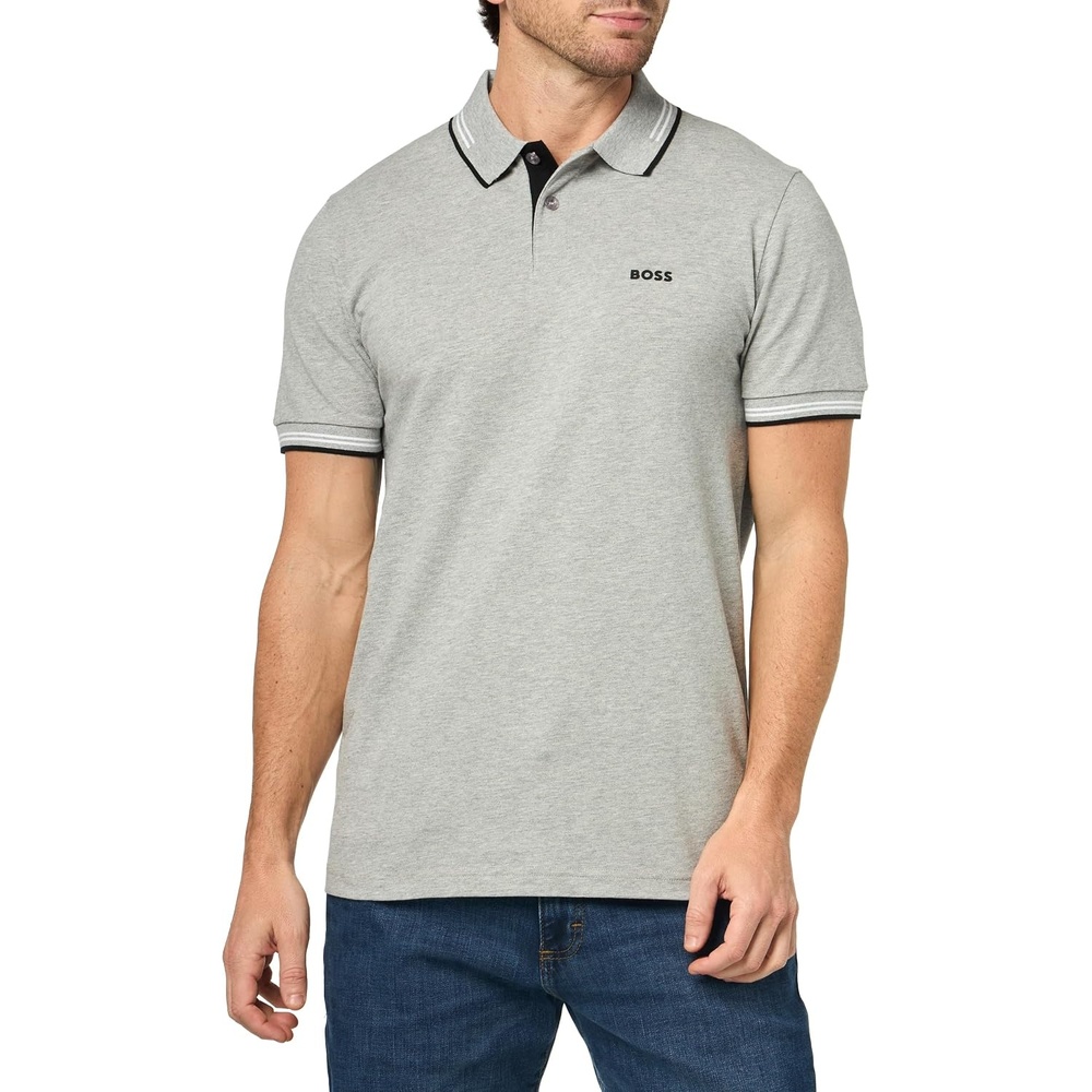 image:imageBOSS Mens Paul Modern Essential PoloPuritan Grey