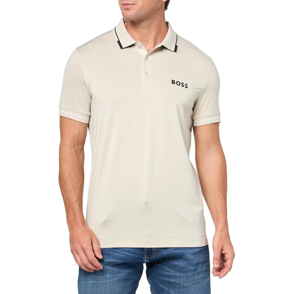 image:imageBOSS Mens Paul Pro Performance Polo ShirtPeyote Beige
