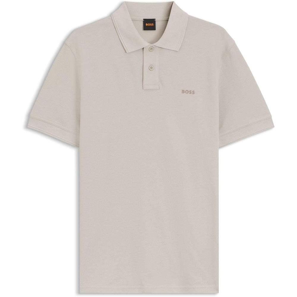 image:imageBOSS Mens Prime Polo Shirt Open Grey XL