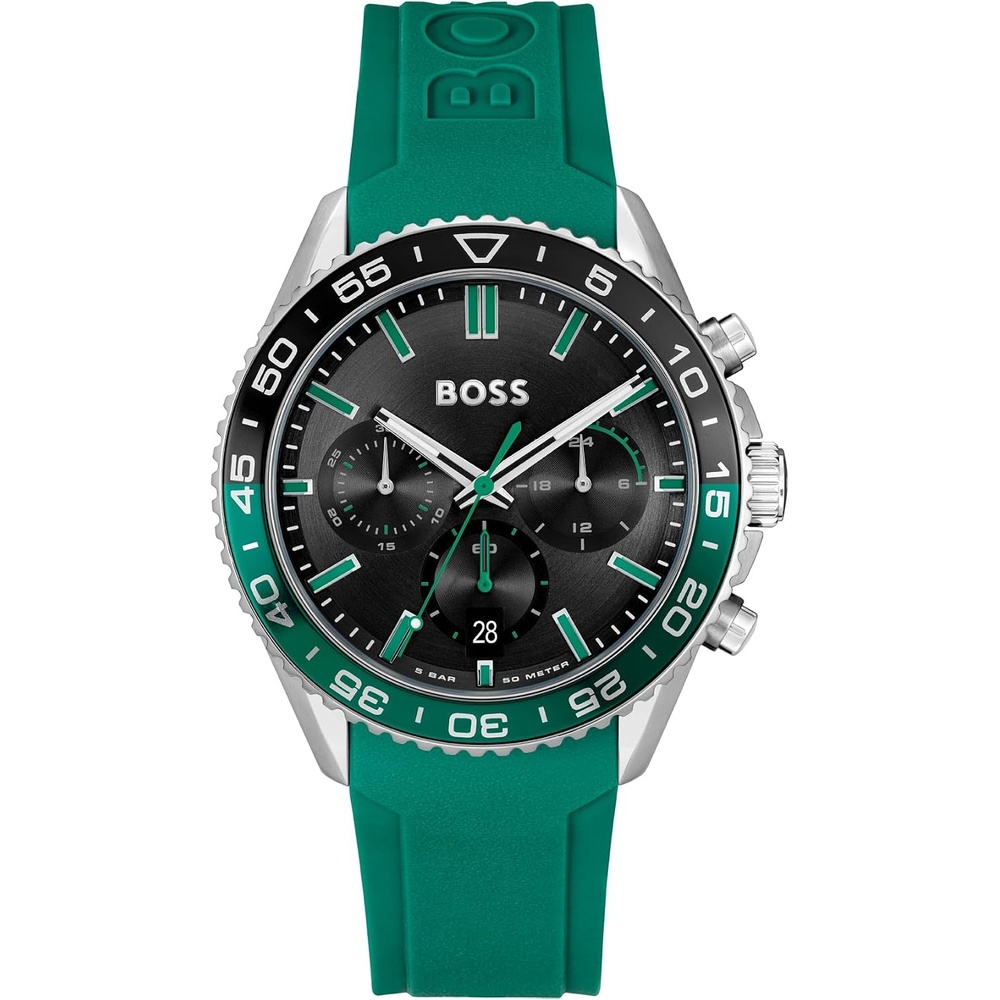 image:imageBOSS Mens Quartz Chronograph Watch Multi Dial Innovative and Water Resistant up to 50 Meters 5ATM Gift for HimGreen