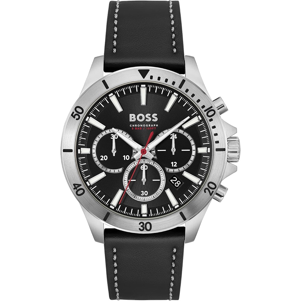 image:imageBOSS Mens Quartz Chronograph Watch Multi Dial Innovative and Water Resistant up to 50 Meters 5ATM Gift for HimTroper Black