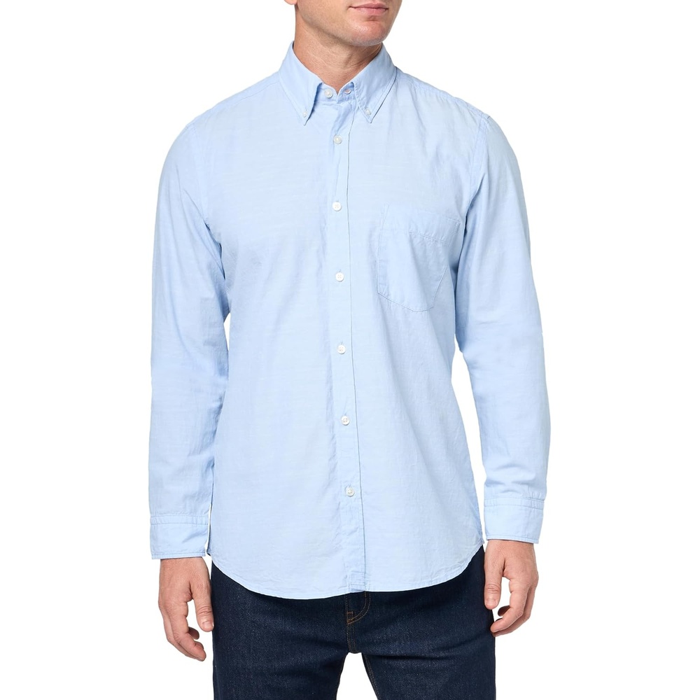 image:imageBOSS Mens Rickert Long Sleeve Oxford ShirtExplorer Blue