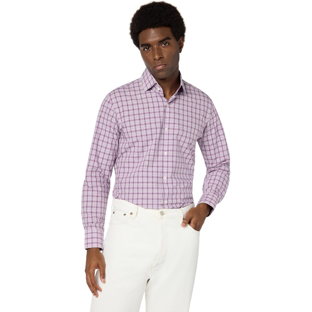 image:imageBOSS Mens Rickert Long Sleeve Oxford ShirtRhubarb