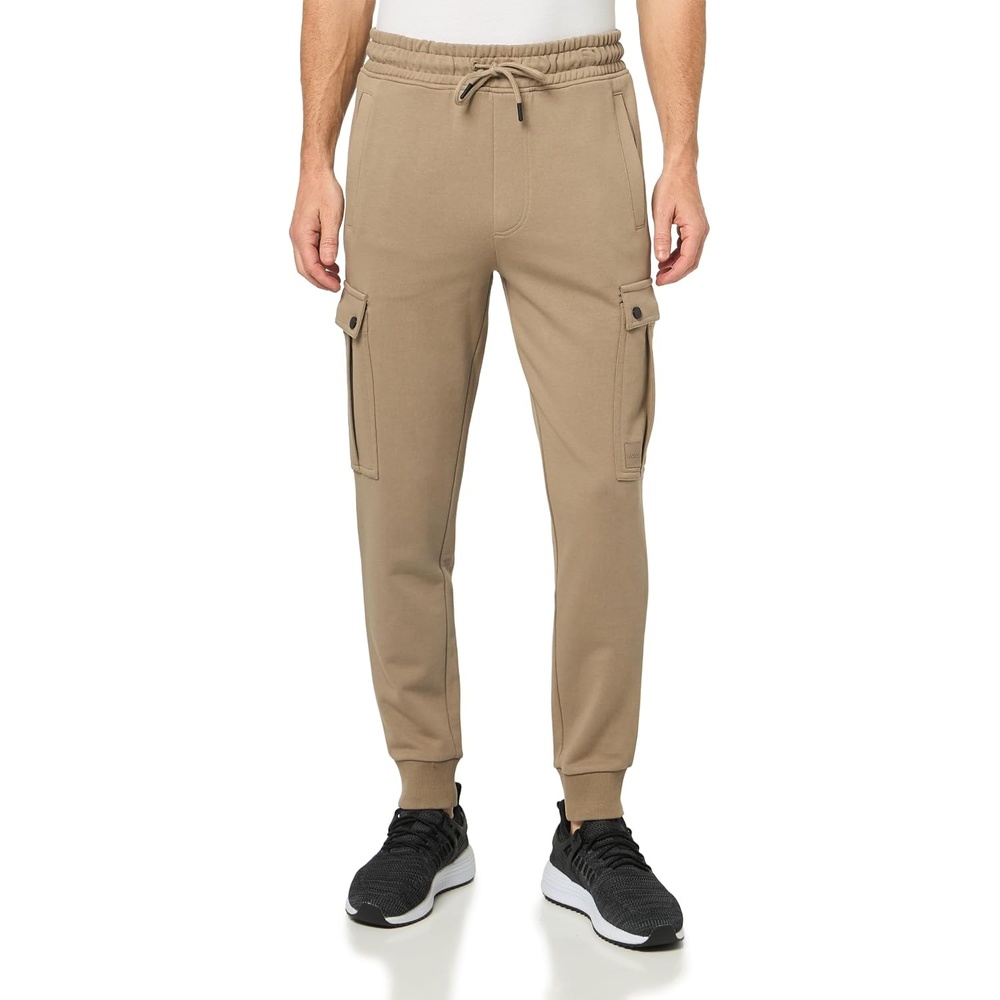 image:imageBOSS Mens Seteam French Terry Cargo JoggersOlive Night