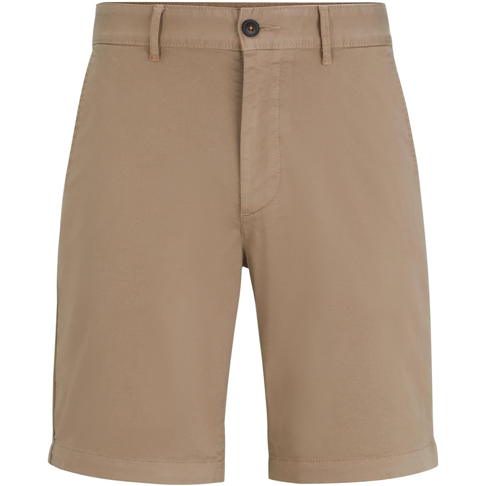 image:imageBOSS Mens Slim Fit Cotton Twill ShortsOpen Brown246