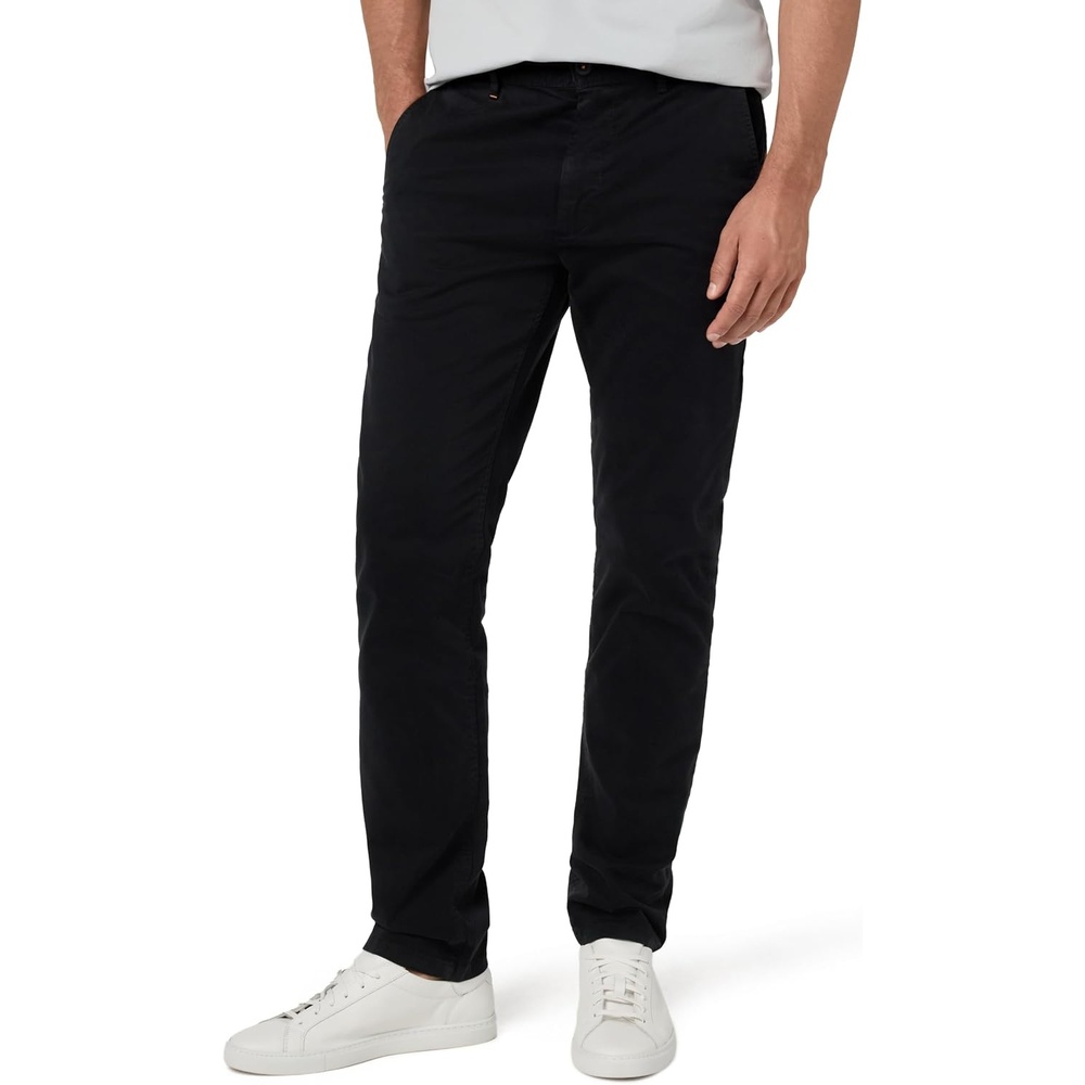 image:imageBOSS Mens Slimfit Casual Chino TrousersBlack Currant