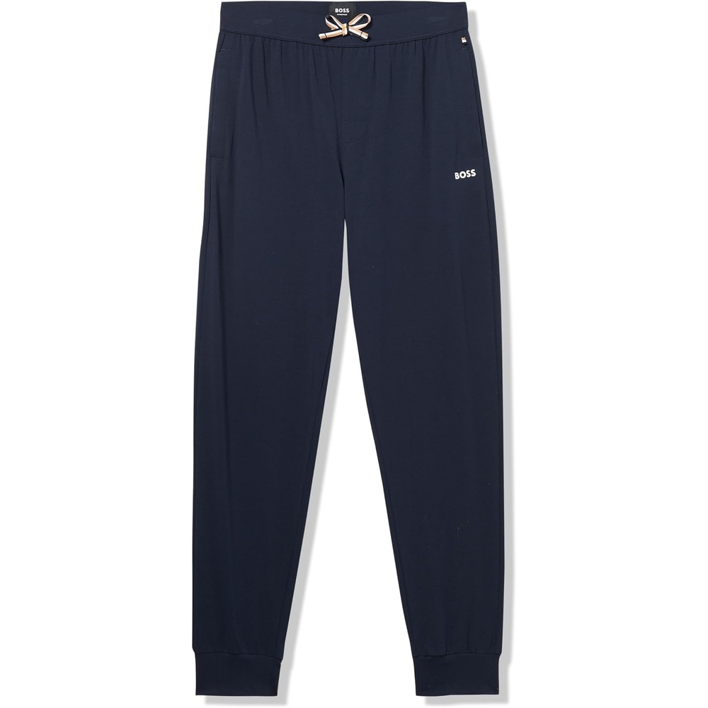 image:imageBOSS Mens Soft Cotton Cuffed Lounge PantsBlue Marine