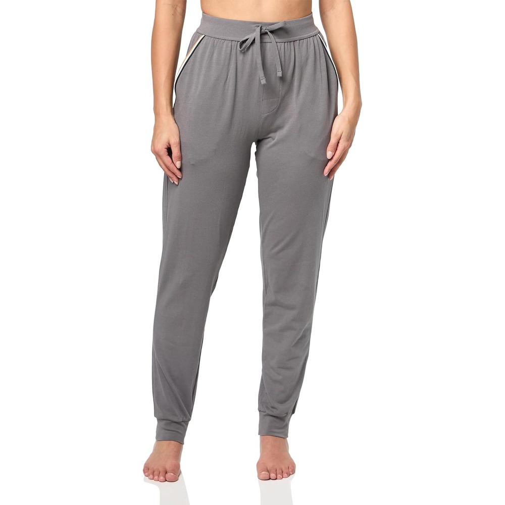 image:imageBOSS Mens Soft Cotton Cuffed Lounge PantsIron Smoke