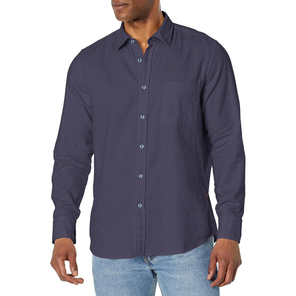 image:imageBOSS Mens Soft Flannel Button Down ShirtDeep Sea Blue
