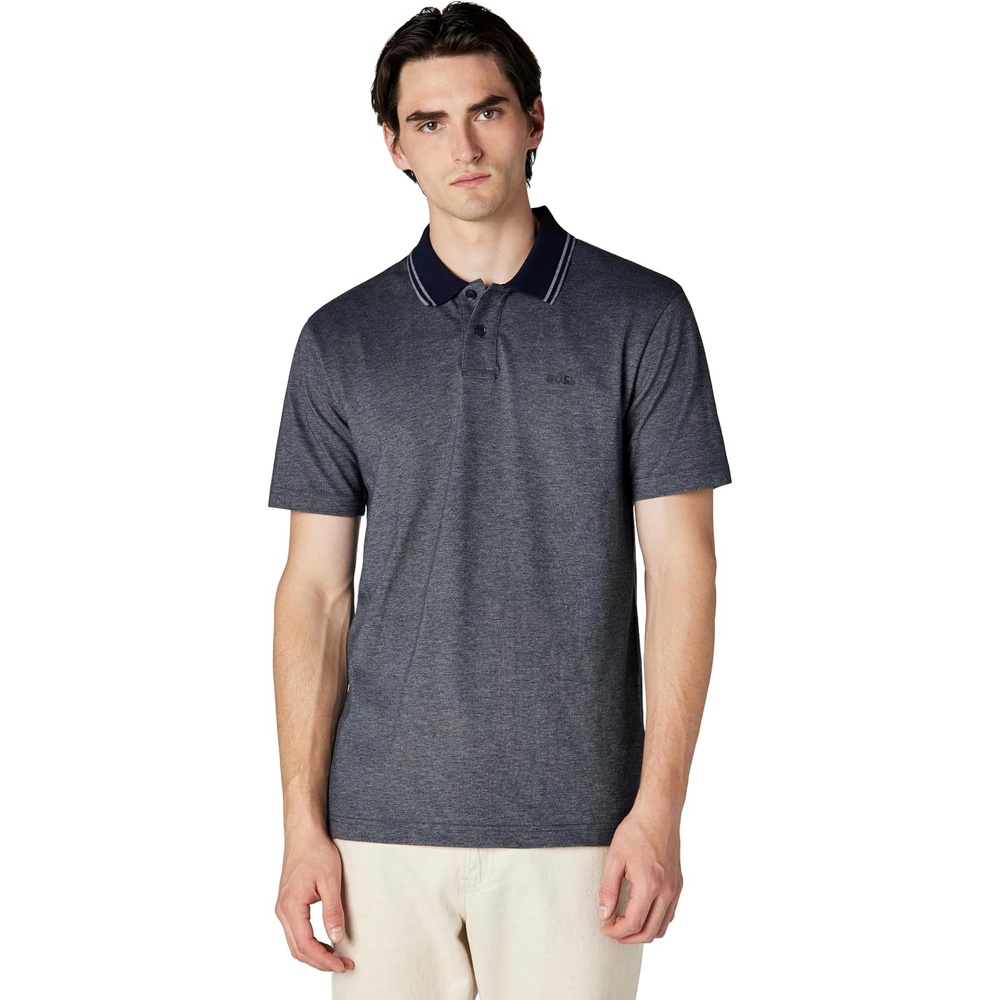 image:imageBOSS Mens Square Patch Logo Oxford Polo ShirtBruce Blue
