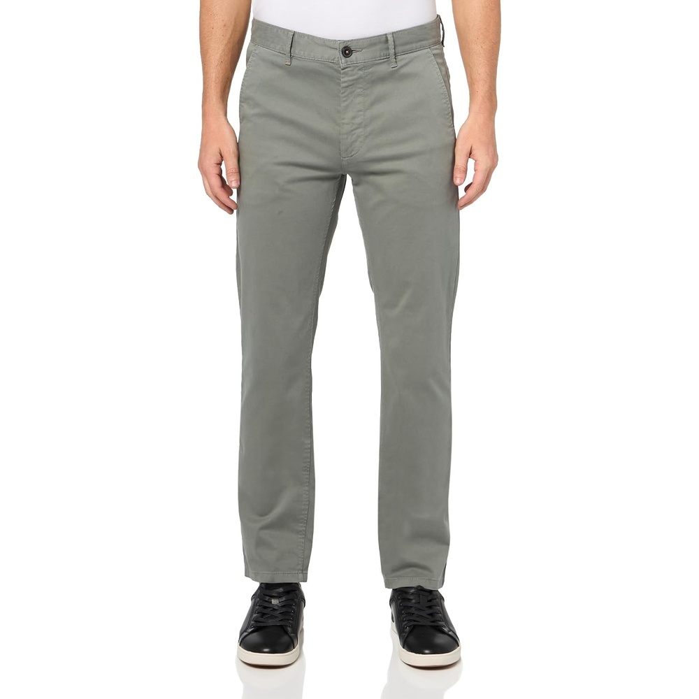 image:imageBOSS Mens Techno Twill Slim Fit Chino TrousersFossil Grey
