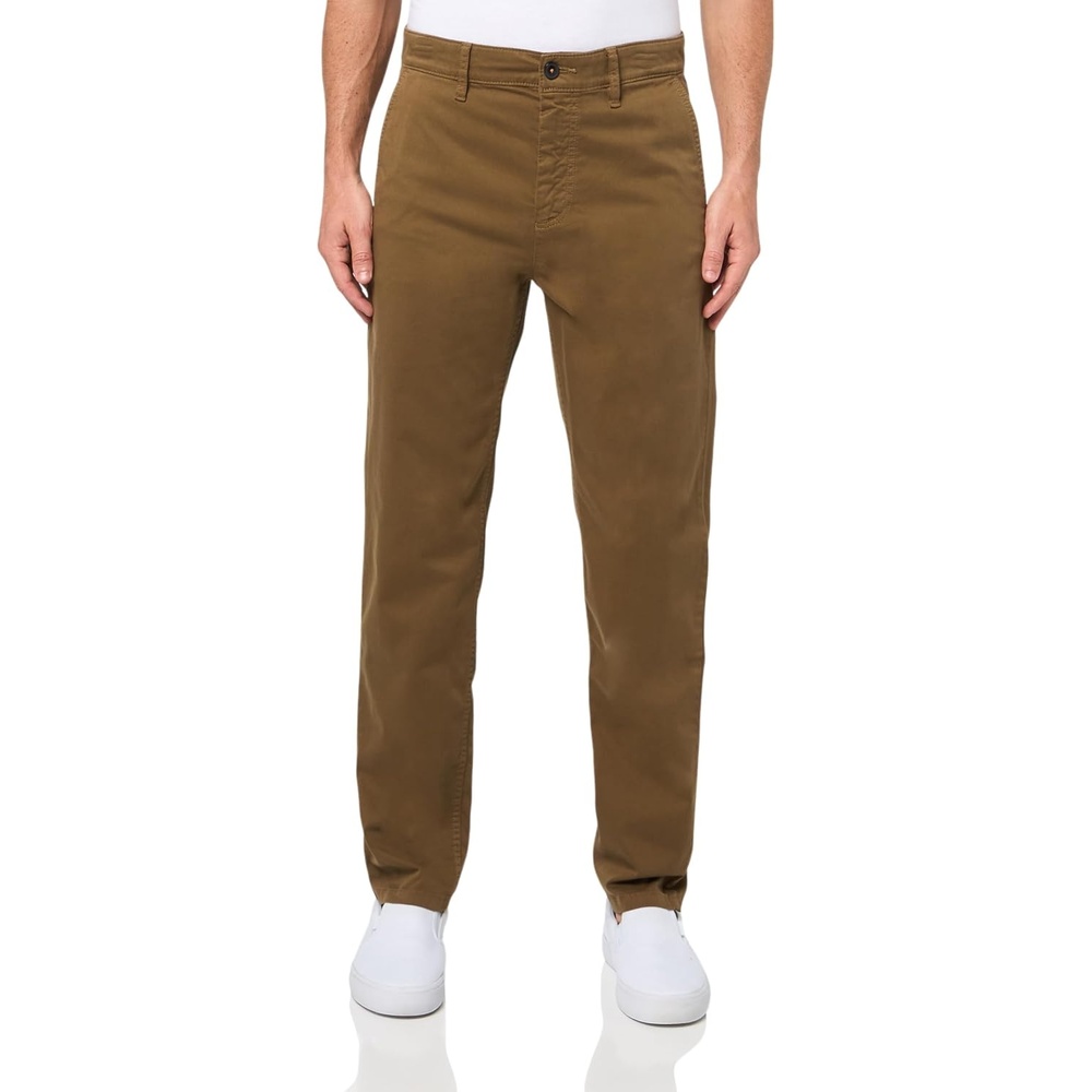 image:imageBOSS Mens Techno Twill Tapered Chino TrousersBurnt Olive