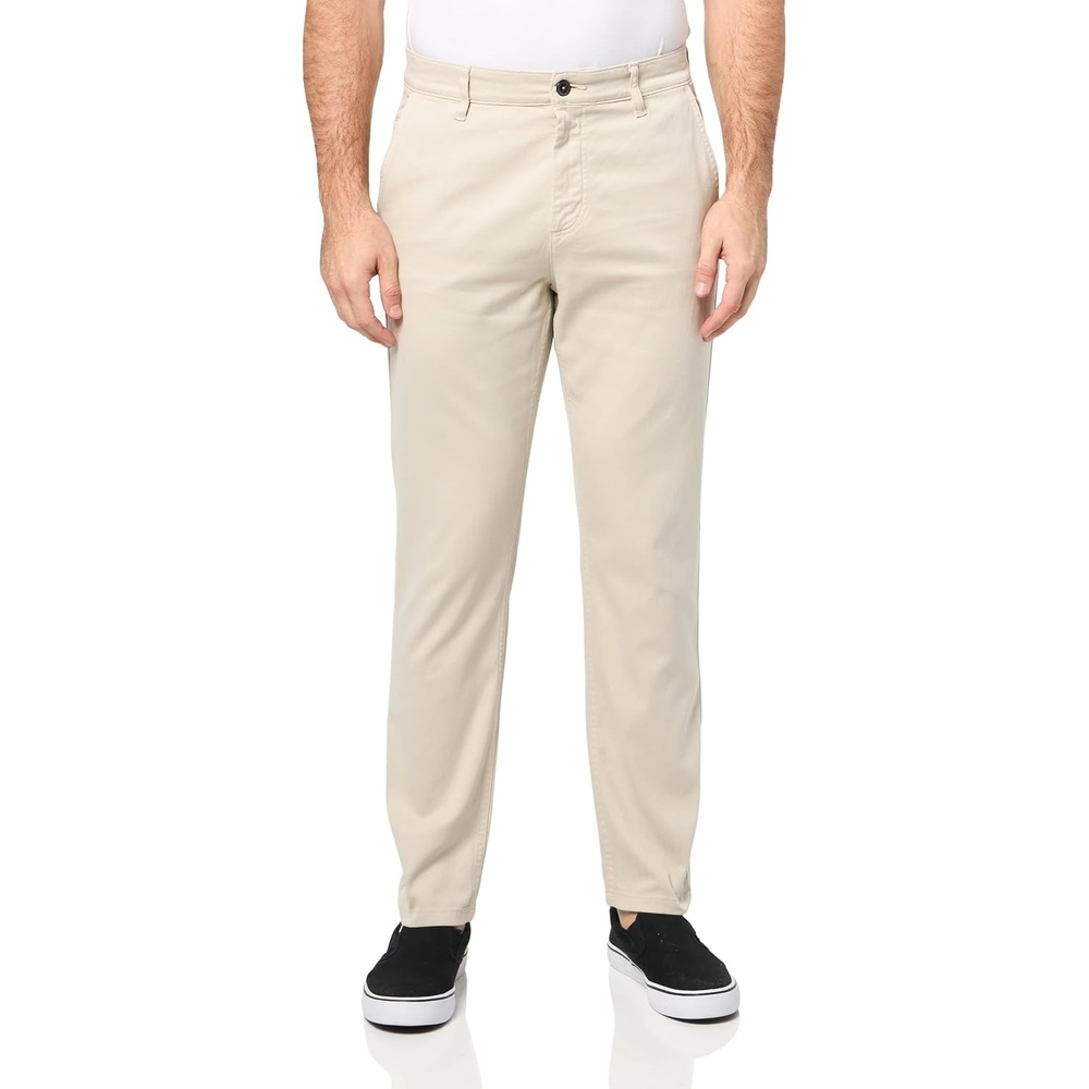 image:imageBOSS Mens Techno Twill Tapered Chino TrousersOat Cream