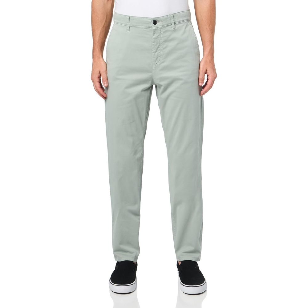 image:imageBOSS Mens Techno Twill Tapered Chino TrousersSlate Green