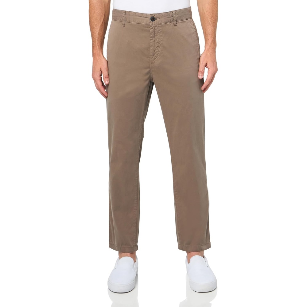 image:imageBOSS Mens Techno Twill Tapered Chino TrousersSmoke Rust
