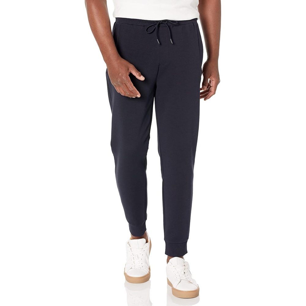 image:imageBOSS Mens Tonal Regular Fit Cotton Cuff SweatpantsBright Peacock