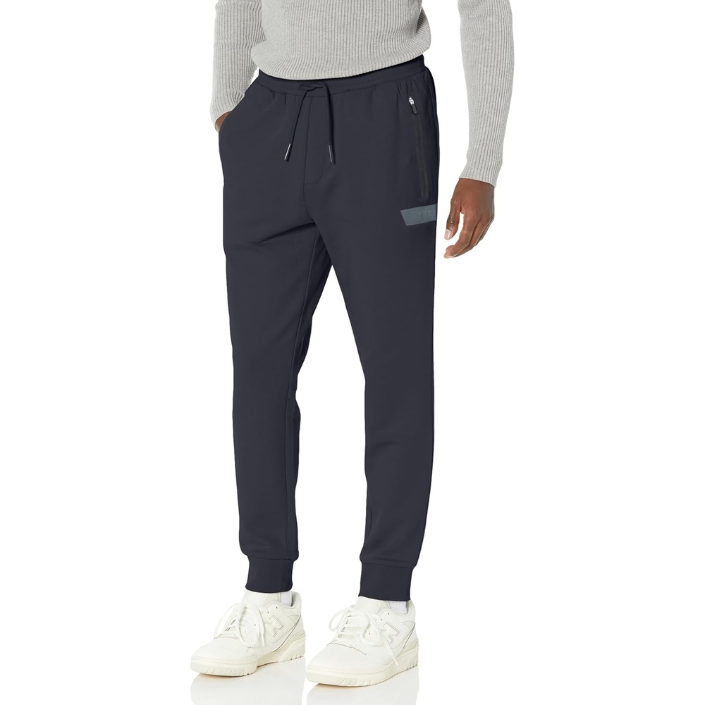 image:imageBOSS Mens Tonal Regular Fit Cotton SweatpantsDeep Sea Blue