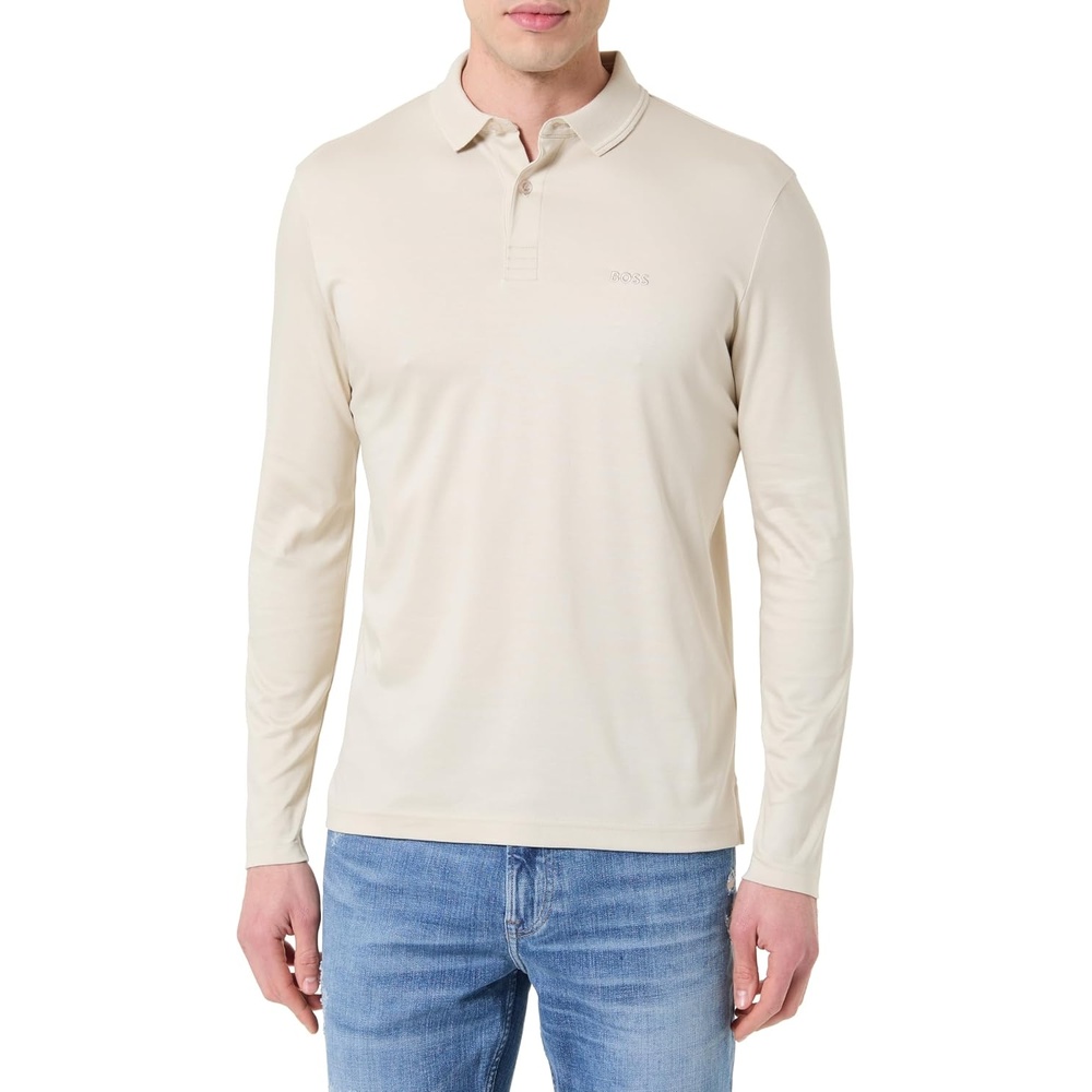 image:imageBOSS Pirol 10272555 01 Mens Polo ShirtLight Beige 272