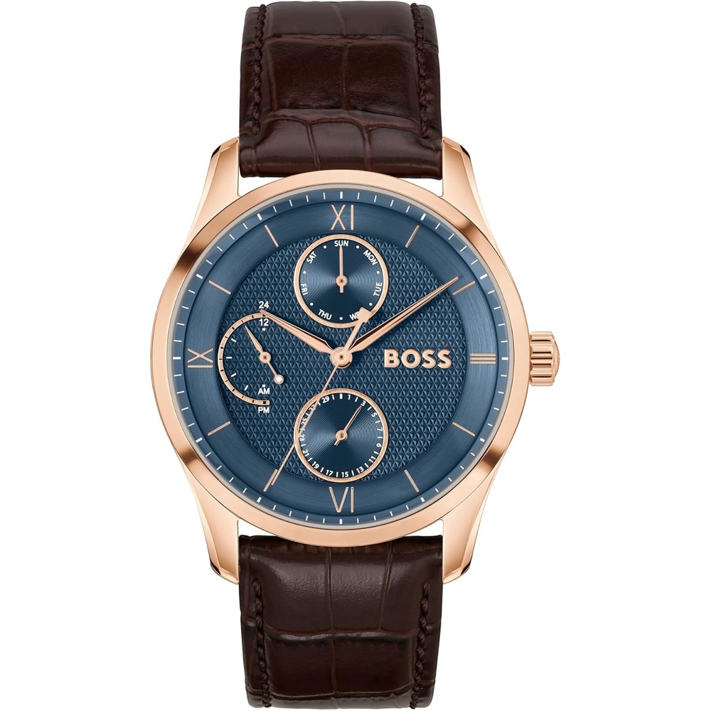 image:imageBOSS Principle Master Mens 41mm Quartz WatchBrown Strap