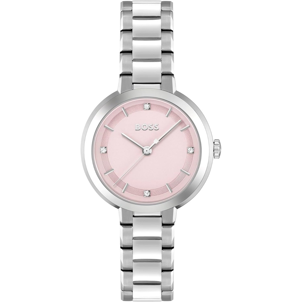 image:imageBOSS Sena Womens 34mm Stainless Steel Quartz Watch  Water Resistant up to 3ATM30 Meters Contemporary DesignSena Pink