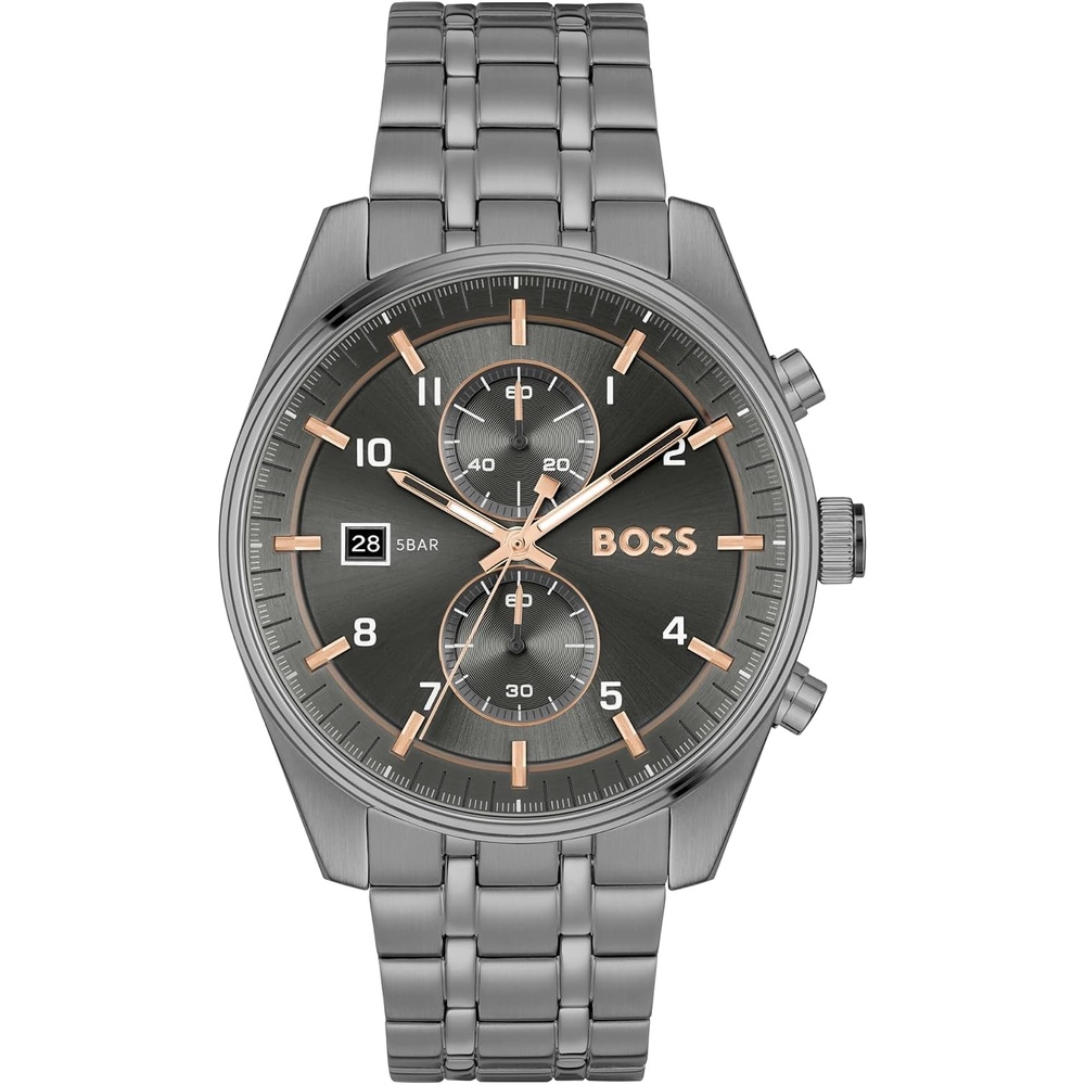 image:imageBOSS Skytraveller Mens 44mm Chronograph Quartz WatchGunmetal