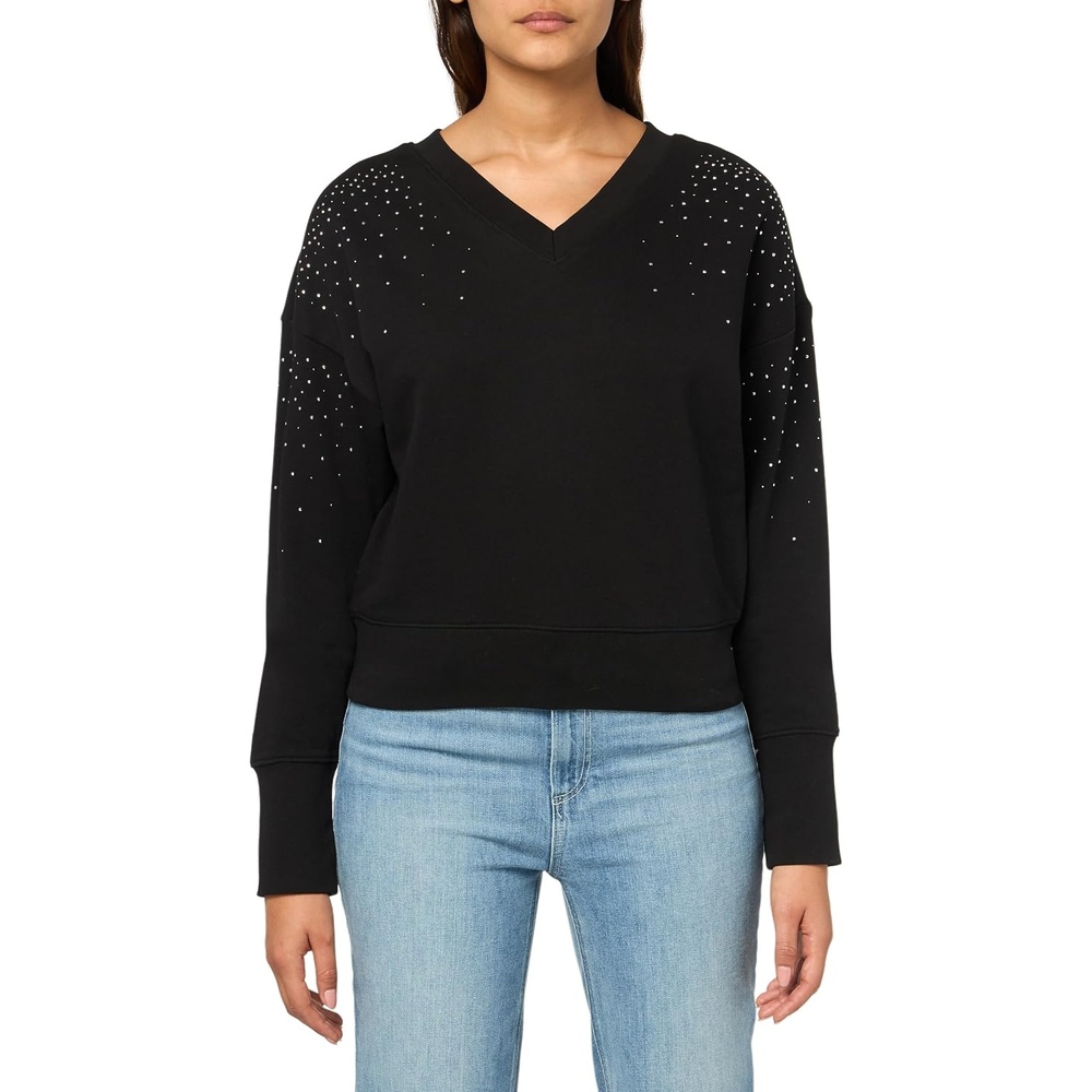 image:imageBOSS Womens Elay Sparkle SweatshirtBlack Currant