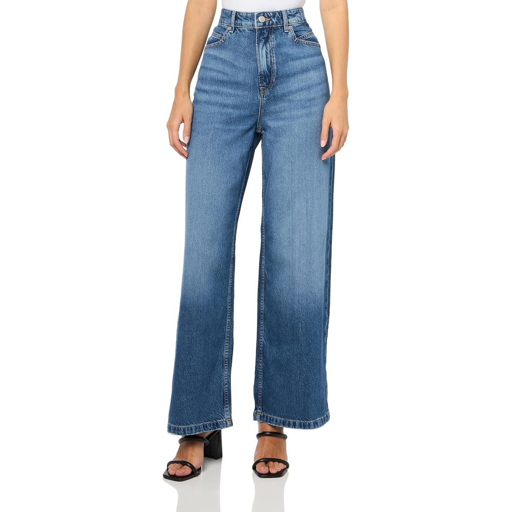 image:imageBOSS Womens Marlene Wide Leg High Rise JeanSapphire Blue