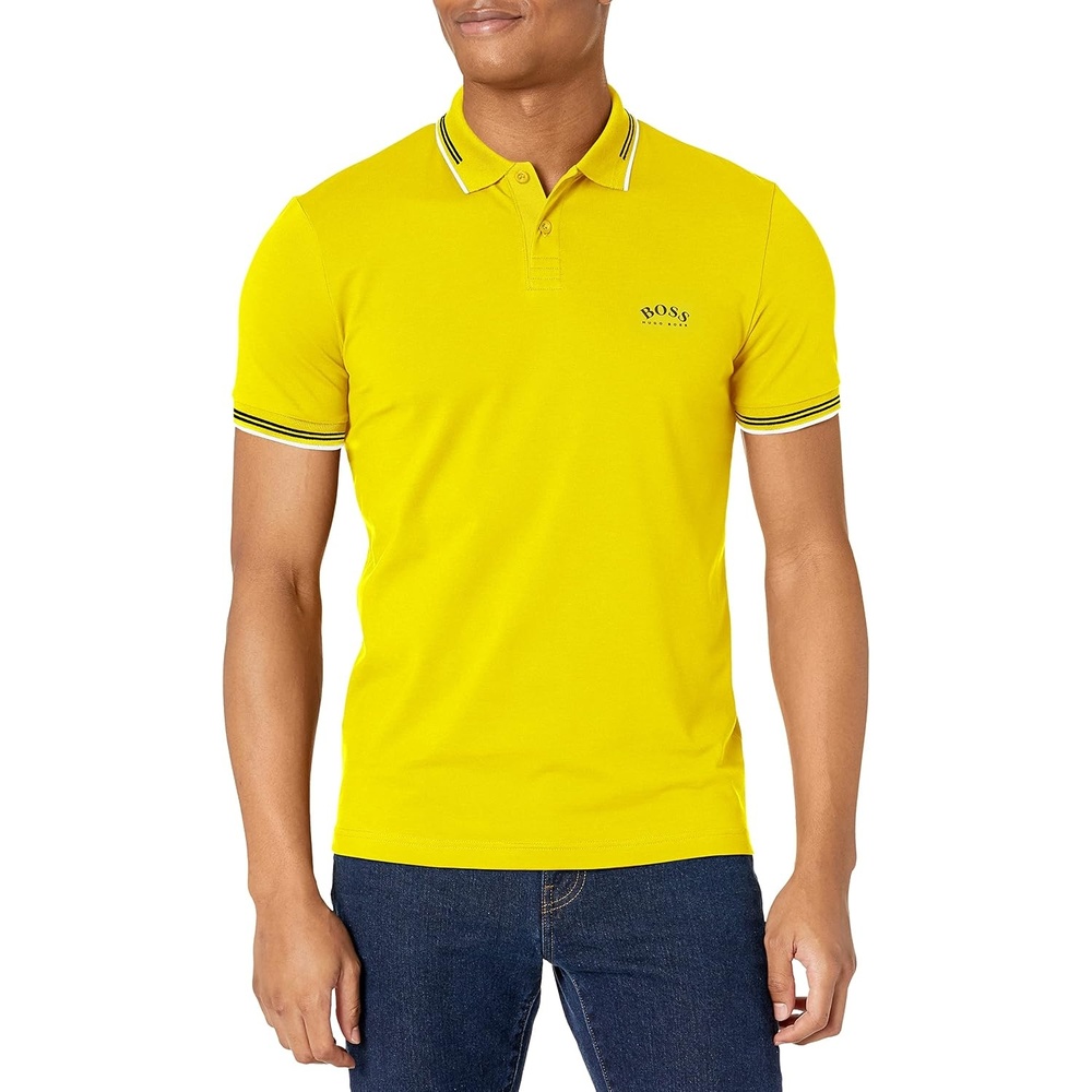 image:imageHugo Boss Paddy Pro Regular Fit Pima CottonMedium Banana Yellow
