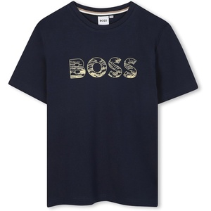 BOSS Boys Boss Boys Short Sleeves Tee-Shirt(Cargo Blue)
