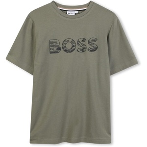 BOSS Boys Boss Boys Short Sleeves Tee-Shirt(Green)