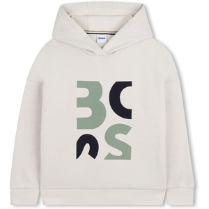 BOSS Boys Hooded Sweatshirt Kids Lightweight Casual Fleece Pullover Hoodie(Sand)
