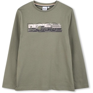 BOSS Boys Long Sleeve T-Shirt(Green)