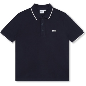 BOSS Boys Short Sleeve Polo, Navy, 16 Years