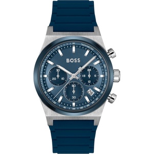 BOSS Candor Men’s Chronograph Watch, Quartz Movement, Stopwatch Function, Water Resistant up to 50 Meters 5ATM, Gift for Him(Blue)