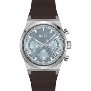 BOSS Candor Men’s Chronograph Watch, Quartz Movement, Stopwatch Function, Water Resistant up to 50 Meters 5ATM, Gift for Him(Brown)