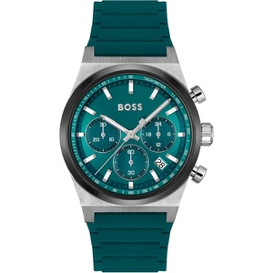 BOSS Candor Men’s Chronograph Watch, Quartz Movement, Stopwatch Function, Water Resistant up to 50 Meters 5ATM, Gift for Him(Green)