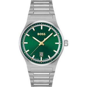 BOSS Candor Men’s Quartz Watch with Date Indicator, Water Resistant up to 50 Meters 5ATM – Gift for Him(Candor Green)